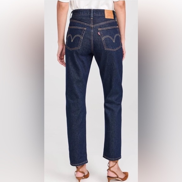 👖LEVI’S👖501 XX RED TAG “SLEVAGE” STRAIGHT BUTTON FLY BLUE JEANS EUC💙 - Picture 7 of 16